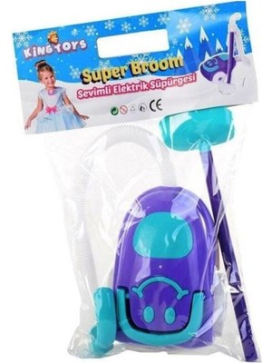 King Toys Sevimli Elektrik Süpürgesi Kız Çocuklar İçin 0-24 Ay Arası Eğlenceli Oyun Seti