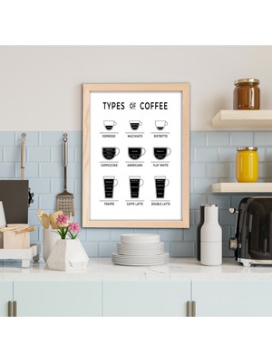 Wodan Design Masif Ahşap Çerçeveli Kahve Köşesi Types Of Coffee Tablo