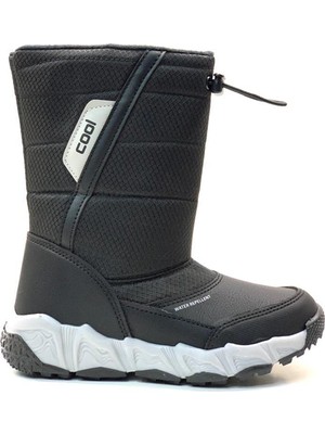 Cool Molina Siyah Uzun Fermuarlı Erkek Çocuk Kar Bot