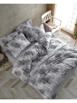 Mertim Gri Ağaçlı Nevresim Takımı