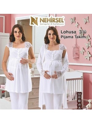 Elit Nehir 2096  Hamile Lohusa 2020 Yeni Sezon Sade ve Şık 3 Lü Lohusa