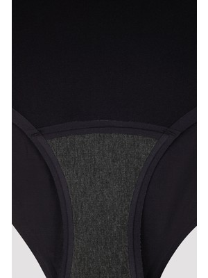 Penti Siyah Yüksek Bel Regl Gece Külodu