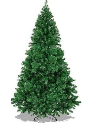 Megaw 210 cm Yılbaşı Ağacı Gür Dallı Noel Ağacı Yılbaşı Çam Ağacı Demir Ayak Demir Gövdeli