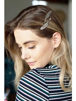 New Obsessions Gümüş Tüy Tel Toka