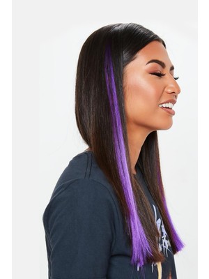 Mor Çıtçıtlı Saç Seti