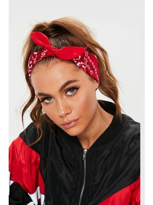 Desenli Kırmızı Bandana