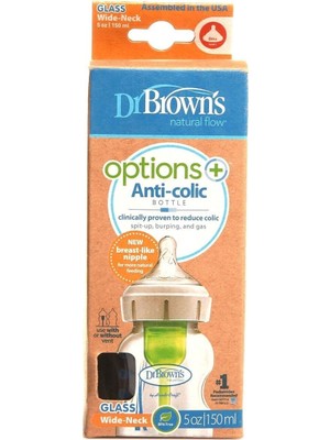 Dr Brown's Geniş Ağız Pp Biberon 150 ml Hızlı Akışlı Silikon Malzeme ile Bebeğiniz İçin İdeal