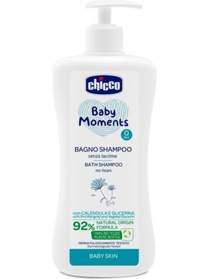 Chicco Baby Moments Doğal Saç ve Vücut Şampuanı 500 ml