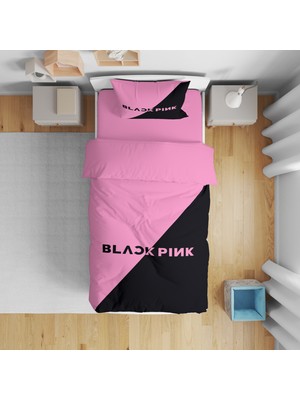 Erays Home Black Pink Tek Kişilik Nevresim Takımı