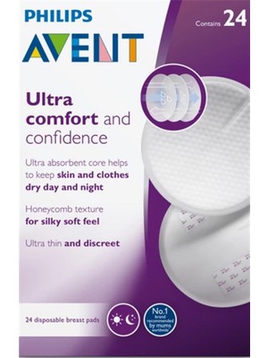 Philips Avent 24'lü Tek Kullanımlık Göğüs Pedi Standart Beden Ultra Emici ve Konforlu Tasarım