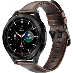 Polham Hermes Loop Samsung Galaxy Watch 20MM ve Huawei Gt2-Gt3-Magic 2 42MM Için Deri Kayış Kordon