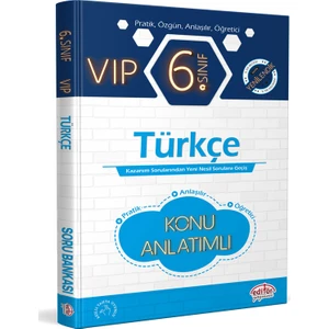 Editör Yayınları 6. Sınıf Vıp Türkçe Hızlı Konu Anlatımlı