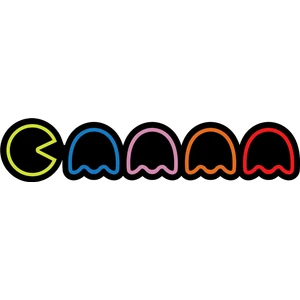 Quart Aksesuar 17X4 cm Pacman Oto Cam Sticker Araba Slap Sticker