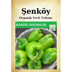 Kandil Tatlı Dolmalık Biber Tohumu Doğal Ata Tohumu Pakette 100 Adet + Hediye Sebze Tohumu