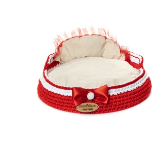 Brave Paws El Yapımı Örgü Kedi ve Küçük Irk Köpek Yatağı Handmade Özel Tasarım 40*40CM