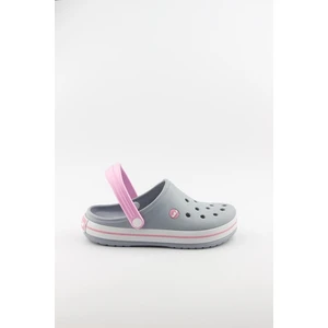 Akınalbella Kadın Sandalet Terlik Gri Pembe