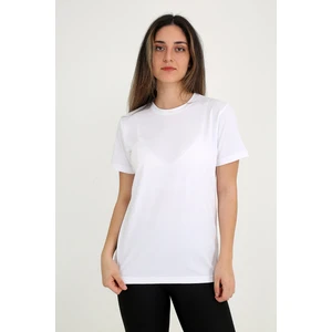 Kadın Beyaz T-Shirt. Regular Fit (Normal) Kalıp, Basic Model