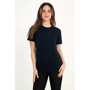 Kadın Lacivert T-Shirt. Regular Fit (Normal) Kalıp, Basic Model