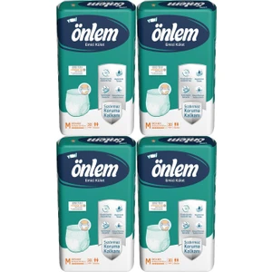 Önlem Yetişkin Emici Külot Bezi Orta Boy ( Medium ) 30 Adet x 4 Paket