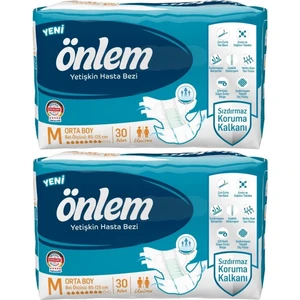 Hasta Bezi Bel Bantlı Tekstil Yüzey Medium Orta 60 Adet