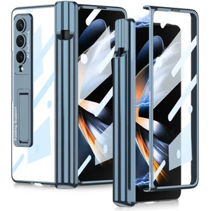 ZORE Galaxy Z Fold 4 Kılıf  Kıpta Standlı Kalem Bölmeli Kılıf