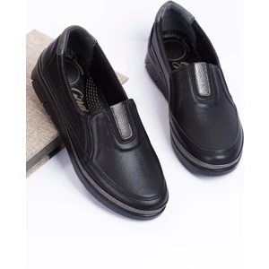 Lemossa Shoes Kadın Siyah Ortopedik Anne Babet Ayakkabı Anne Ayakkabı Günlük Ayakkabı Klasik Ayakkabı
