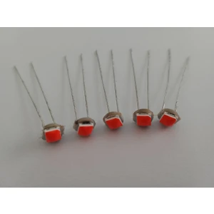 T5 LED Ampul Kıl Bacak Tel Bacak Kılçık Ampul Kırmızı (5 Adet)