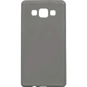 Samsung Galaxy E5 (E500) Kılıf Soft Silikon Şeffaf-Siyah Arka Kapak
