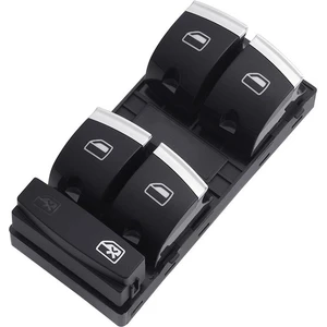 Audi A4 Sol Dörtlü Cam Açma Düğmesi Anahtarı Krom 2004-2013