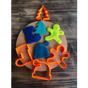 Small Shapes Yıl Başı 4lü Ağaç Çizme Bere Kurabiye Adam Kurabiye Kalıbı