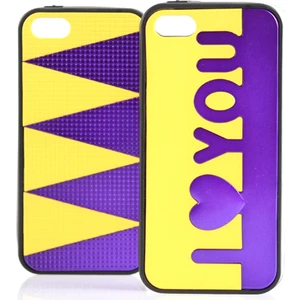 iPhone 5 / 5s Taraftar F Silikon Kılıf Sarı-Lacivert