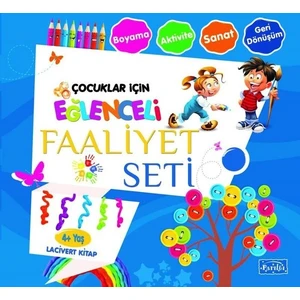 Çocuklar Için Eğlenceli Faaliyet Seti Lacivert Kitap 4 Yaş Üzeri