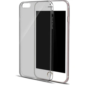 iPhone 6 Plus/6s Plus Kılıf Soft Silikon Şeffaf-Siyah Arka Kapak