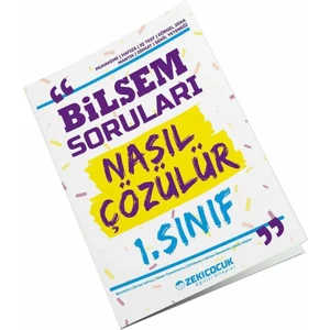 Zeki Çocuk 1. Sınıf Bilsem Sorular Nasıl Çözülür Kitabı