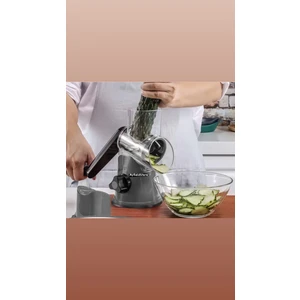 Akıllı Rende 3 Aparatlı Vakumlu Kollu Rende Değirmen Kollu Manuel Sebze Doğrayıcı