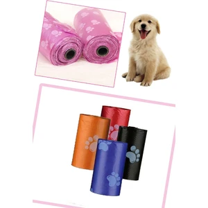 4 Adet Evcil Hayvanlar Için Desenli Kedi Köpek Kaka Dışkı Poşeti Torbası