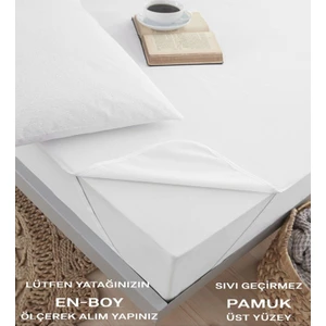 Tekstil Home 4 Köşe Lastikli Pamuklu Su Sıvı Geçirmez Yatak Koruyucu Alez Tüm Ebatlar