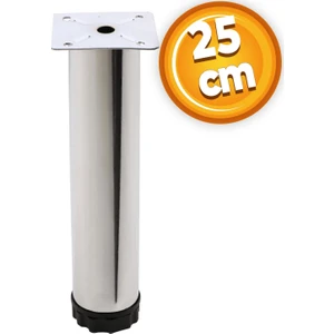 Mobilya Kanepe Baza Koltuk Metal Destek Ayağı Ayarlanabilir Krom Ayak 25 cm