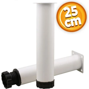 Mobilya Kanepe Baza Koltuk Metal Destek Ayağı Ayarlanabilir Beyaz Ayak 25 cm