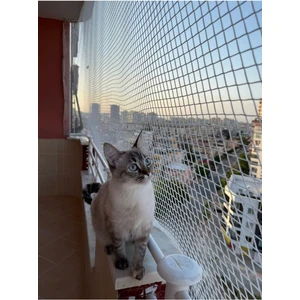 1 mm - Kare Kesim - Kedi Filesi - Bahçe Filesi - Kuş Filesi - Balkon Filesi -