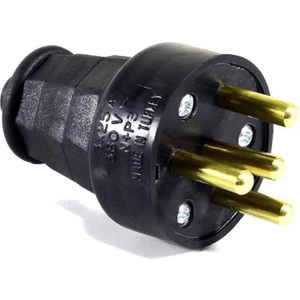 Trifaze Kauçuk Erkek Fiş 25 Amper 380 Volt