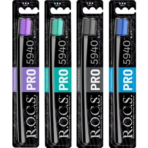 Pro Black 5940 Adet Kıl İçeren Soft Diş Fırçası - 4 'lü Avantajlı Set