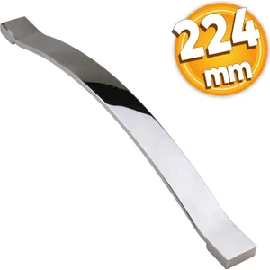 Akasya Çekmece Mutfak Dolap Kapak Kulbu 224 mm Krom Metal Kulp