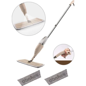 Büyük Hazneli Mikrofiber Spreyli Mop Toplam 2 Adet Micro Paspas ile Islak Kuru Sihirli Temizlikci