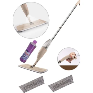 Özel Parfüm Hediyeli Büyük Hazneli Mikrofiber Spreyli Mop Toplam 2 Adet Paspasla Islak Kuru Temizlik