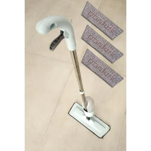 3 Adet Microfiber Paspaslı Spreyli Mop Temizlikte Yılın Ürünü Metal Sap Büyüksu Tanklı %100 Türkmalı