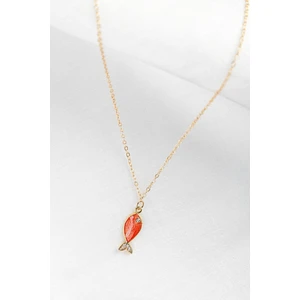 Turuncu Balıklı Şans Kolyesi