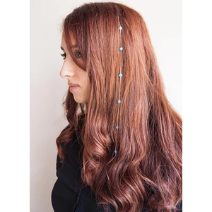 Nazar Boncuklu Saç Zinciri