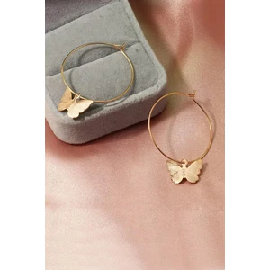 New Obsessions Kelebek Halkası Küpe