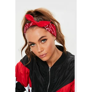 Desenli Kırmızı Bandana
